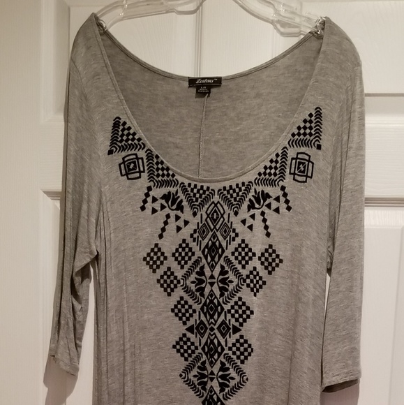 Scoop neck, maxi, tshirt dress - Picture 1 of 5